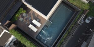 1. Facilities Rooftop swimming pool with sun loungers at Passa Hotel Bangkok - PASSA HOTEL BANGKOK
