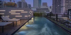 7. Facilities Rooftop swimming pool with city views at Passa Hotel Bangkok in Silom - PASSA HOTEL BANGKOK