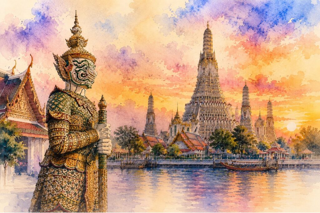 The Giant Guardian of Wat Arun - PASSA HOTEL BANGKOK