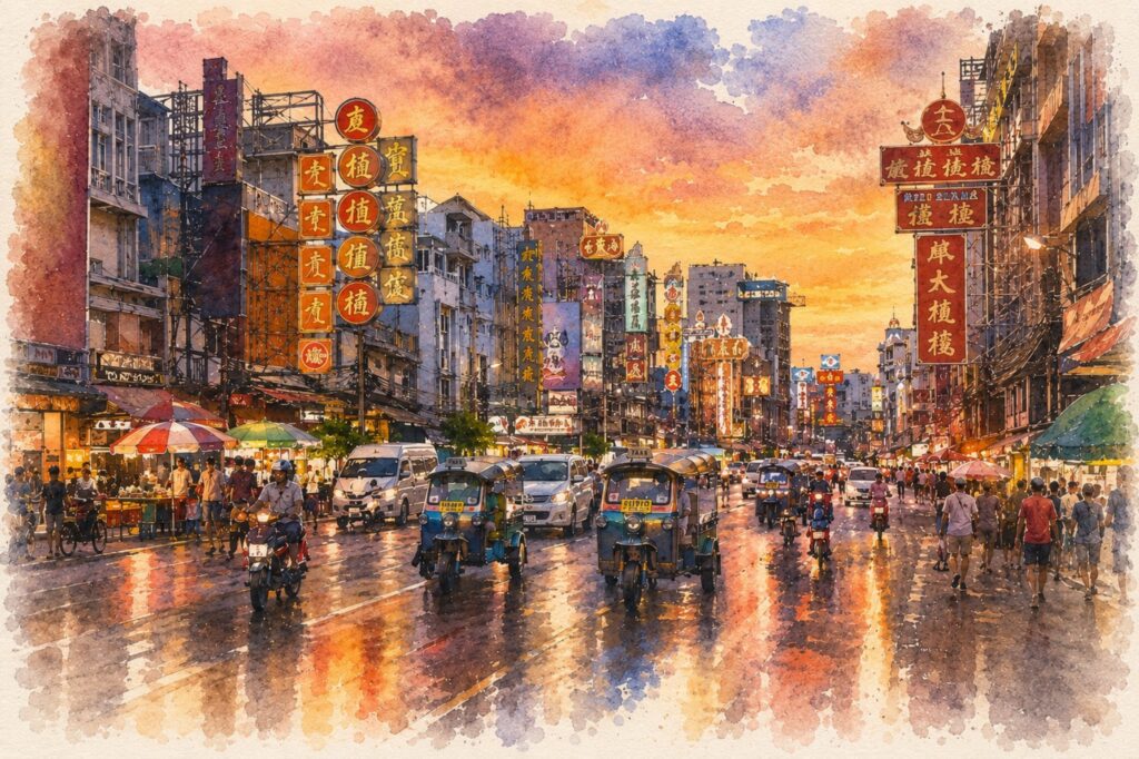 Yaowarat Road Chinatown - PASSA HOTEL BANGKOK